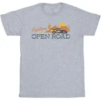 Disney Heren Auto's Verkennen De Open Weg T-Shirt (Sportgrijs)