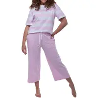 Mey Pyjama 'Streaked Lines' rosa