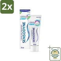 Sensodyne - Tandpasta - Complete Protection + Cool Mint - Koele Munt - 75 ml - Voordeelverpakking - 2 stuks - - Complete Protection