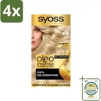 Syoss Oleo Intense - Haarverf - 9-10 - Stralend Blond - 115ml x 4