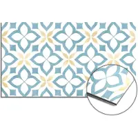 KitchenArt - Deep Floral Cross Spatscherm - 90x45 cm - Spatscherm Achterwand Keuken - Spatwand Keuken