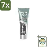 Prodent 7 x - White Now - Tandpasta - Natuurlijke Ingrediënten - Klei En Houtskool - 75 ml - Grootverpakking - Tandpasta - Witte Tanden - Klei Tandpasta - Houtskool Tandpasta - Detox Tandpasta