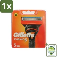 Gillette 1 x - Fusion 5 - Navulscheermesjes - 5 Navulmesjes - Scheermesjes - Fusion 5 - Glad Scheerresultaat - Scheermes - Scheerapparaat
