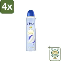 Dove – Deodorant Spray – Talco – 150 ml - Voordeelverpakking - 4 stuks - Zweetbestendig - Geur van talco