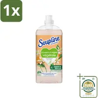 Soupline 1 x - Wasverzachter - Oranjebloesem - 52 Wasbeurten - 1.3L- Wasverzachter - Natuurlijke Zachtheid - Bloemige Geur - Pflanzelijke Formule - 98% Actieve Ingrediënten