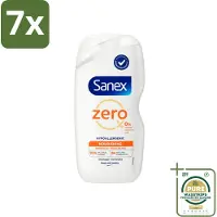Sanex 7 x Zero% - Douchegel - Verzorgend - Natuurlijke Ingrediënten - Droge Huid - 400 ml - Grootverpakking - Douchegel - Droge Huid - Natuurlijke Reiniging - Hydraat - Huid Verzorging