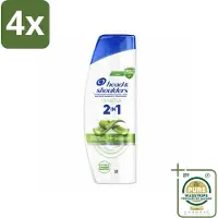 Head & shoulders – 2-in-1 – Sensitive – 300 ml - Voordeelverpakking - 4 stuks - Shampoo tegen roos - Hydraterende shampoo