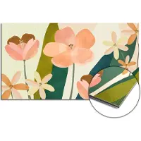 KitchenArt - Soft Petals Spatscherm - 80x55 cm - Spatscherm Achterwand Keuken - Spatwand Keuken