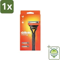 Gillette 1 x - Fusion 5 - Scheermesje - Ergonomisch ontwerp - 2 Extra Navulmesjes - Scheerapparaat - Fusion5 - Scheermesjes - Gladgeschoren - Scheerbeurt