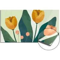 KitchenArt - Golden Trio Spatscherm - 100x65 cm - Spatscherm Achterwand Keuken - Spatwand Keuken