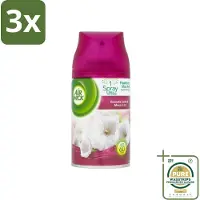 Air Wick 3 x Freshmatic - Luchtverfrisser Navulling - Lelie & Satijn - 250ml - Grootverpakking - Luchtverfrisser - Geurverspreider - Bloemige Geur - Satijn - Lelie