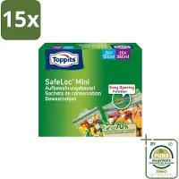 Toppits 15 x – Safeloc Mini Zip-Zakjes – 40 Zakjes - Grootverpakking - Koffiezetapparaat