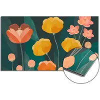 KitchenArt - Evening Garden Spatscherm - 80x55 cm - Spatscherm Achterwand Keuken - Spatwand Keuken