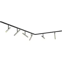 QAZQA Modern railsysteem zwart met 6 beige spots 1-fase - Slimline Avery