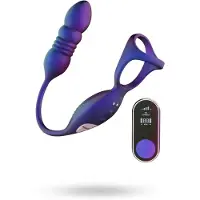Hueman - Deep Impact Cock- & Ballring - Paars