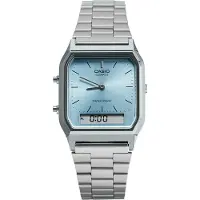 Casio Collection Vintage AQ-230A-2A1MQYES Horloge - Staal - Zilverkleurig - Ø 31.5 mm