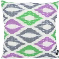 Gek op kussens! Diamond groen/paars outdoor | 45 x 45 cm | kussenhoes | katoen