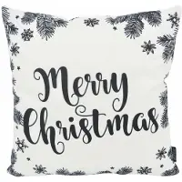 Gek op kussens! Black/white christmas | 45 x 45 cm | kussenhoes | katoen/polyester