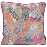 NOVÉE Velvet parrots | 45 x 45 cm | kussenhoes | polyester
