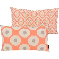 NOVÉE Imara naranja / oranje | 30 x 50 cm | kussenhoes | katoen/linnen