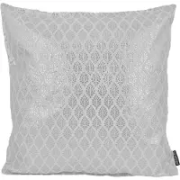 Gek op kussens! Sierkussen maya white / silver | 45 x 45 cm | polyester