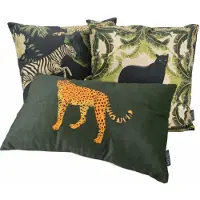 NOVÉE Wild jungle #2 | 45 x 45 cm | kussenhoes | velvet/polyester