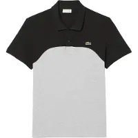 Lacoste Herenpoloshirt met kleurblok (Grijs)
