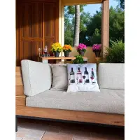 Gek op kussens! Wijnen! outdoor | 45 x 45 cm | kussenhoes | katoen