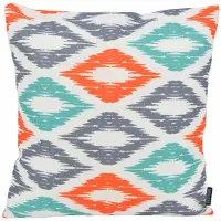 Gek op kussens! Diamond oranje/aqua outdoor | 45 x 45 cm | kussenhoes | katoen
