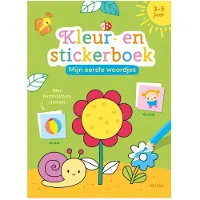 Deltas Mijn eerste woordjes kleur + stickerboek Kleurboek