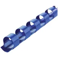 GBC inbindruggen, plastic, Ø 8 mm, 100 stuks, blauw