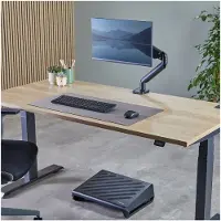 Fellowes Breyta bureauonderlegger, Microban bescherming, anti-slip, B 800 x D 400 x H 25 mm, post-consumer materiaal/rubber, grijs