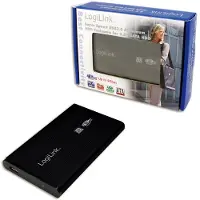 Logilink Behuizing 6.3cm (2,5") USB 3.0/SATA zwart ALU zonder Voeding