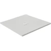 Luca Varess Classy douchebak 80 x 80 cm composietmarmer mat wit rock structuur