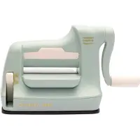 Vaessen creative Cut Easy Mini - Stans- en Embossingmachine - Mint - 7,5 cm – Incl. Snijmallen en Embossing Folder