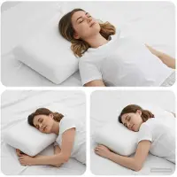 vidaXL Slapen kussen 70 x 36 x 13 cm Medium Gelgeheugenschuim Wit