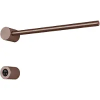Hotbath &More RARH50 Rails Round handoekwarmerset 50cm met 1 stang en schakelaar geborsteld koper PVD