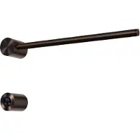Hotbath &More RARH50 Rails Round handoekwarmerset 50cm met 1 stang en schakelaar tuscan bronze