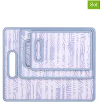 Alpina Snijplanken Set 3 Stuks – Kunststof Snijplank Met Handvat – 3 Formaten 30x38 20x30 16x25 cm – Snijplank Kunststof – Snijplanken – Dubbelzijdig