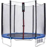 Arebos Trampoline Tuintrampoline 244 cm incl. Veiligheidsnet Ladder TÜV Blauw