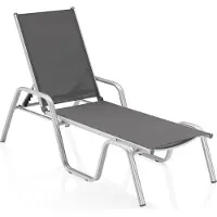 Kettler Basic Plus stapelbare ligstoel van aluminium/outdoorweefsel 2 stuks