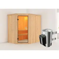 Karibu | Saja Sauna | Energiesparende Deur | Kachel 3,6 kW Geïntegreerde Bediening