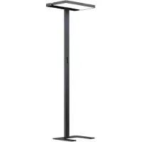 Arcchio Vloerlampe , Aila, dimbare, Zwart, Werkkamer / Kantoor, Aluminium, Modern