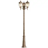 Maytoni Fleur lantaarnpaal, goud antiek Fleur, dimbaar, messing / goud, Aluminium, Antiek