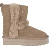Warmbat Boots Women Kangaroo Suede Double Faced Plateau Wool Moss-Schoenmaat 41