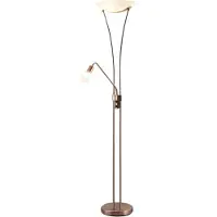 LINDBY Vloerlampe , Felicia, Grijs, Woonkamer, Metaal, Modern