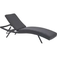 Beliani AMELIA - Ligstoel - Grafietgrijs - Aluminium