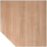 Hjh OFFICE PRO XBT12 S - trapeziumvormige plaat 120 x 120 Walnoot