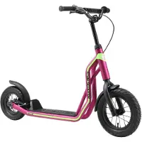 Star Scooter Autoped, 12 inch + 10 inch, donkerroze unisex