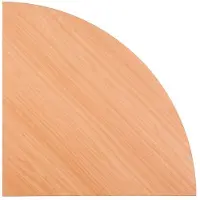 Hjh OFFICE PRO LE91 - Hoek rond 80 x 80 Beuken